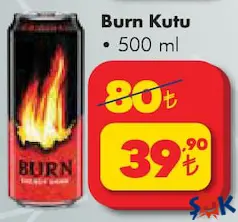 BURN KUTU ENERJİ İÇECEĞİ 500 ML fiyat ve kampanya bilgisi